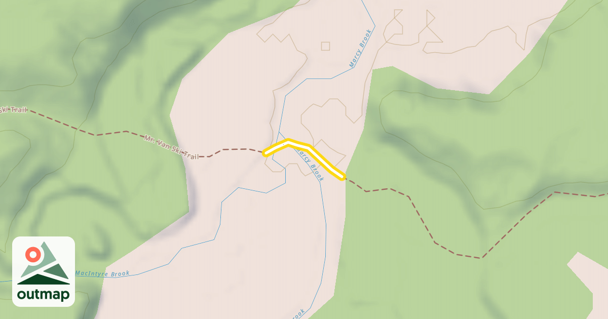 Map of Mr. Van Ski Trail
