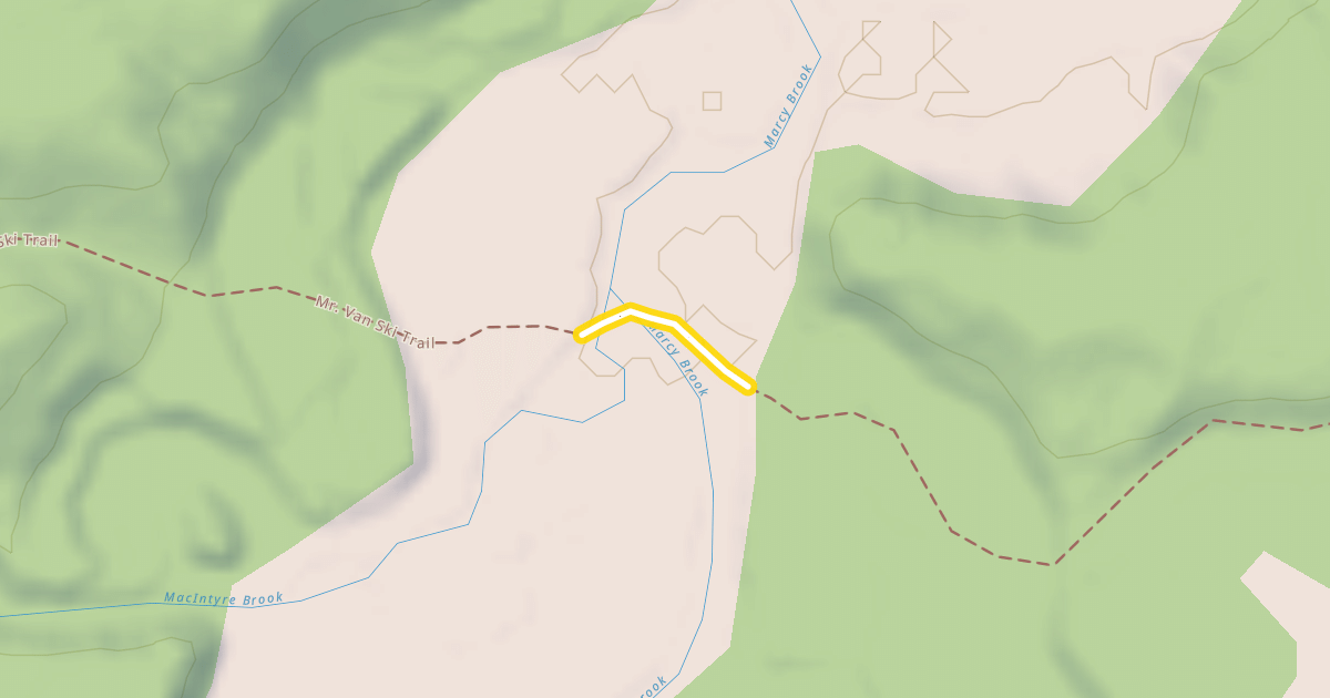 Map preview of Mr. Van Ski Trail
