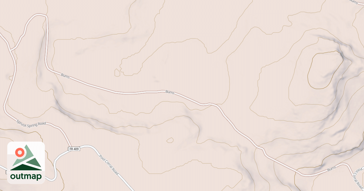 Map of BURRO T.S