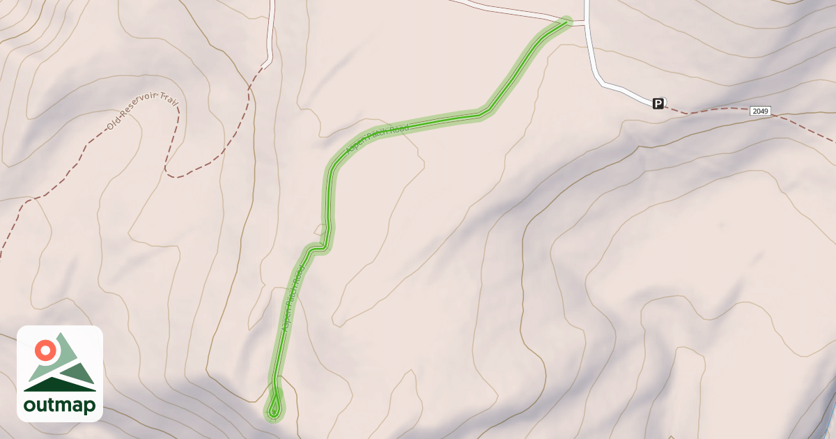 Map of Aspen Patch Road