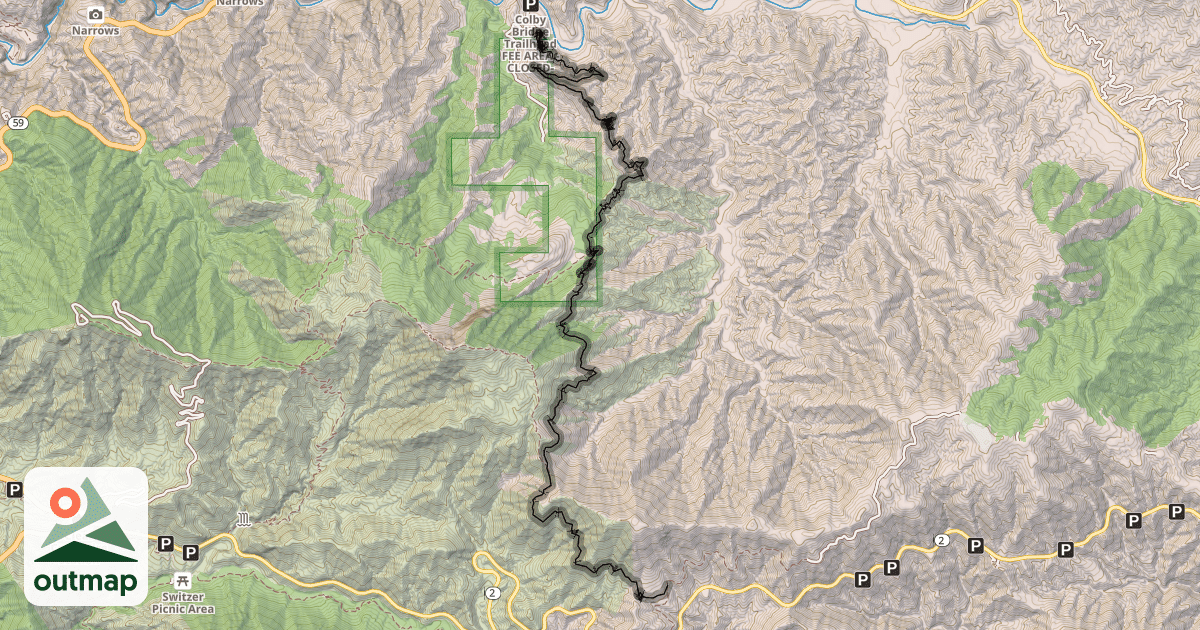 Map of Strawberry Peak Trail