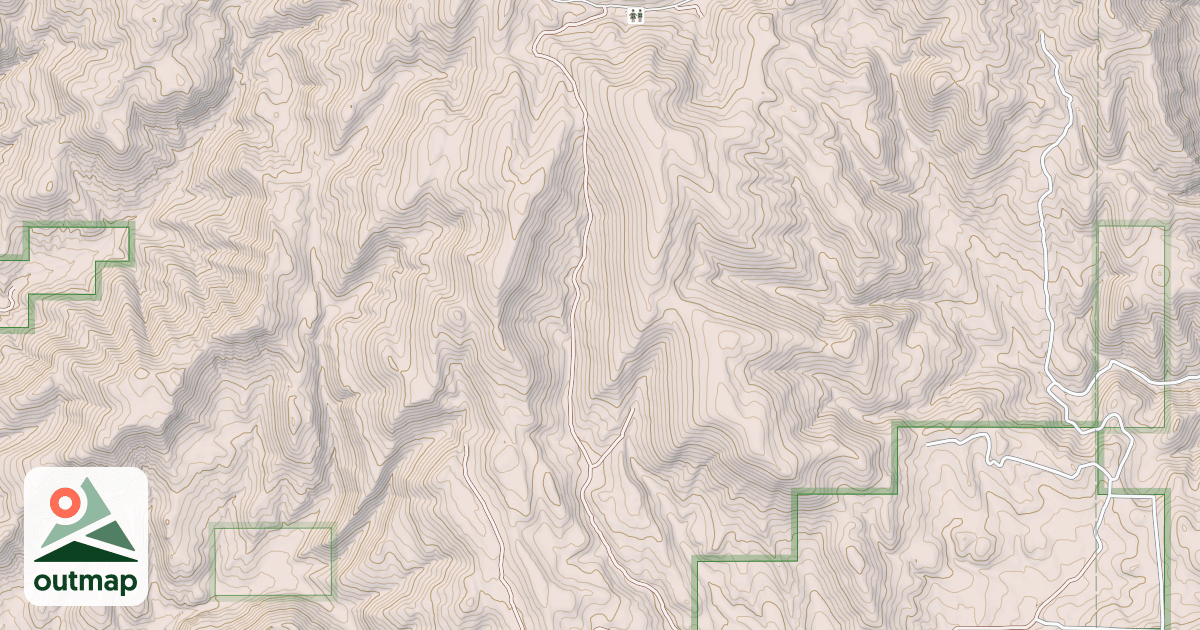 Map of Jenkins Hollow To Dry Canyon