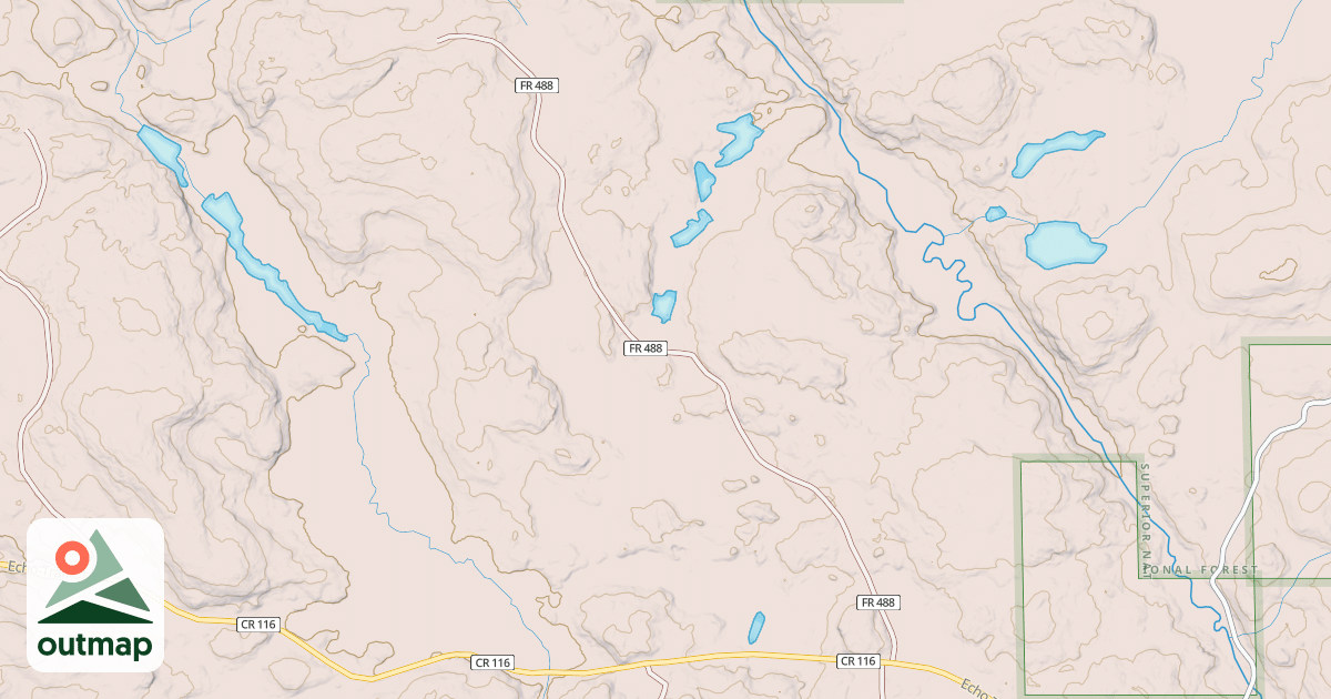 Map of ECHO RIVER