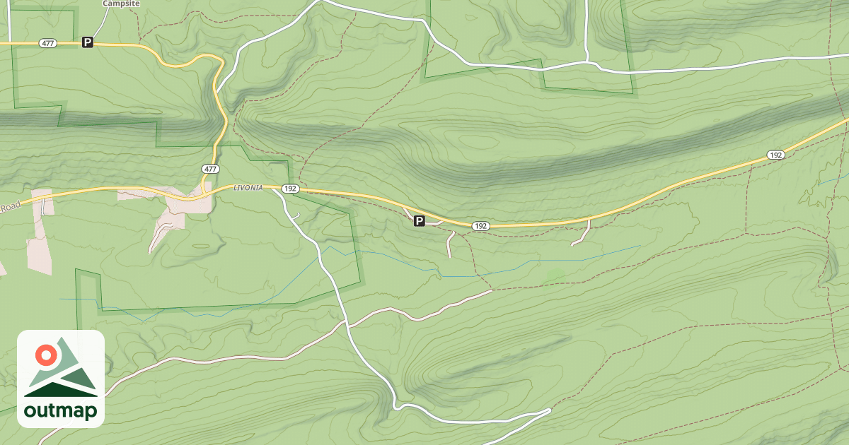 Map of Bald Eagle State Forest Snowmobile Trails