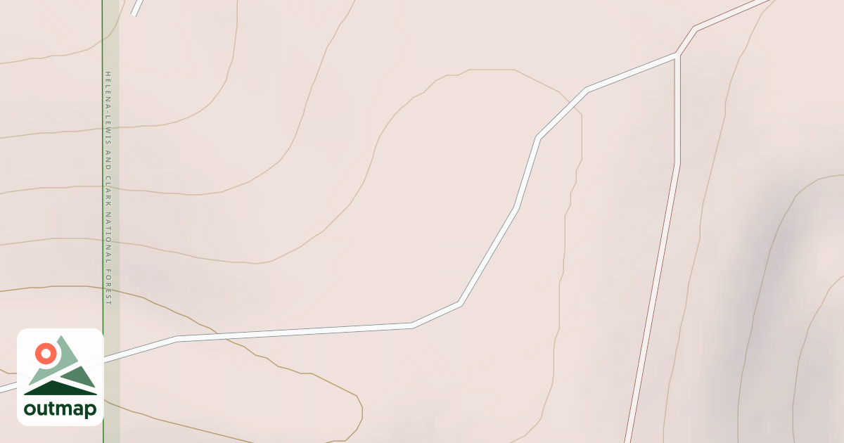 Map of COXCOMBE CONNECTION SPUR