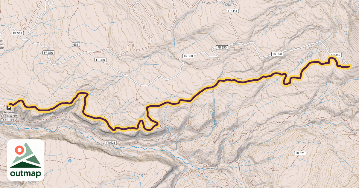 Map of Aspen Loop Trail