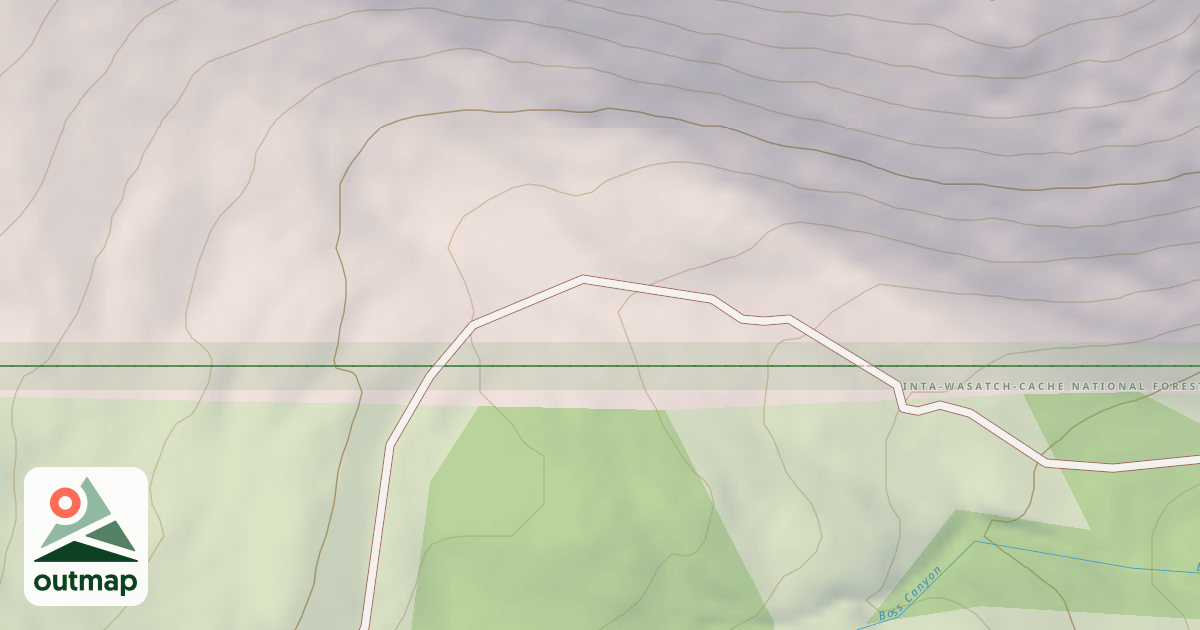 Map of Boss Canyon
