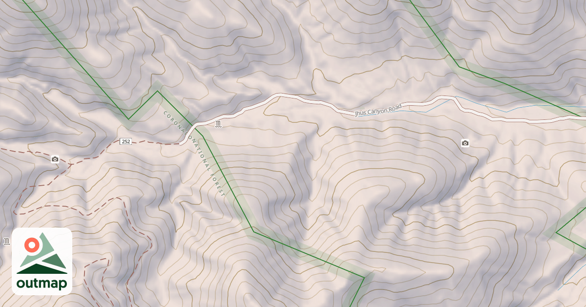 Map of JHUS CANYON