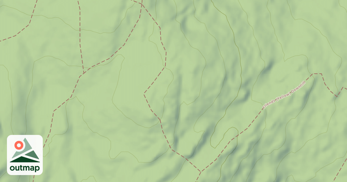 Map of Friends' Trail (Yellow)