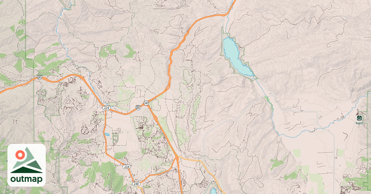 Map of Union Pacific Rail Trail