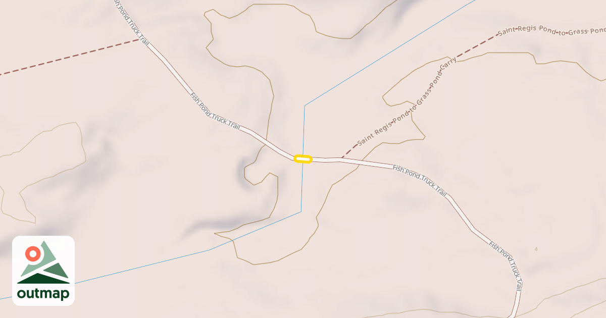 Map of Fish Pond Truck Trail