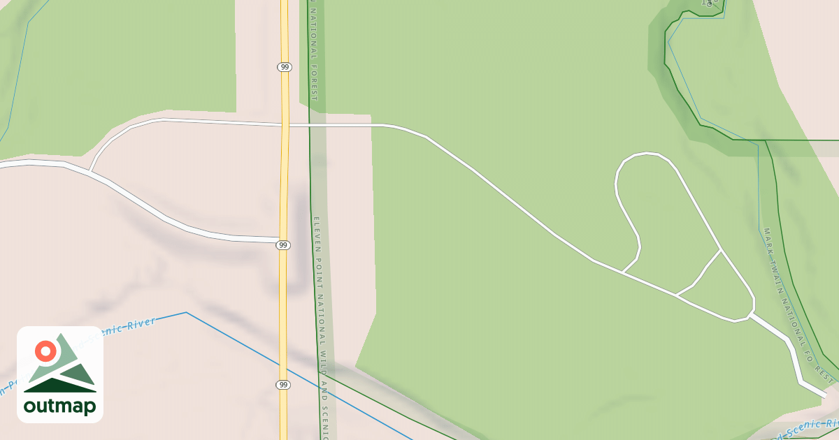 Map of THOMASVILLE ACCESS