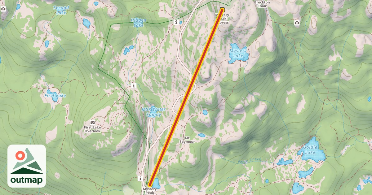 Map of Mystery Peak Express