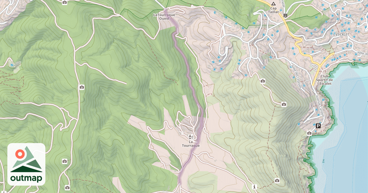 Map of Chemin de la Bastide Blanche