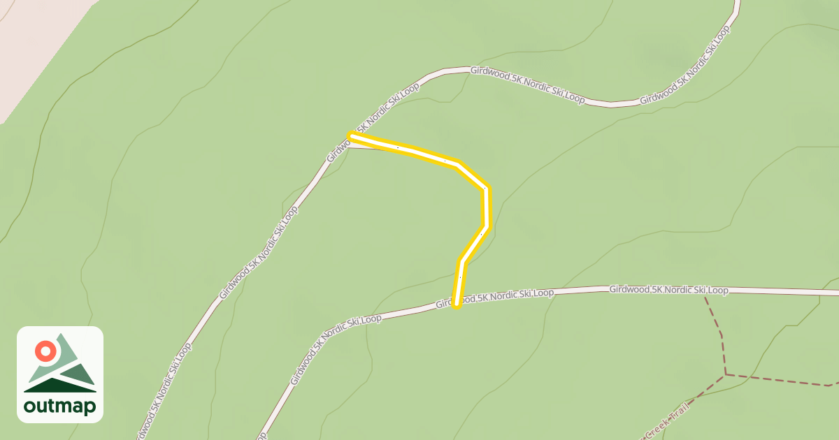Map of Girdwood 5K Nordic Ski Loop