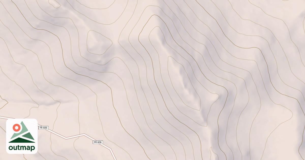 Map of BALDY MTN