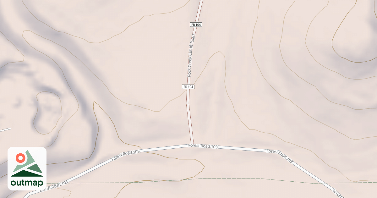 Map of ROCK CREEK CUTOFF