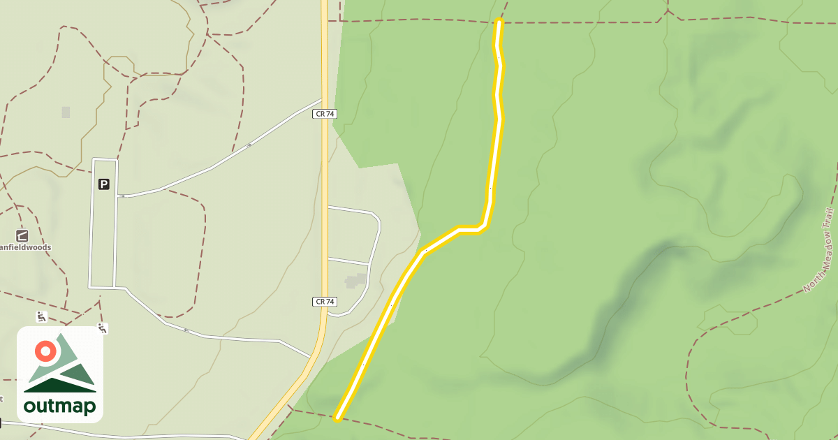Map of North Meadow Trail