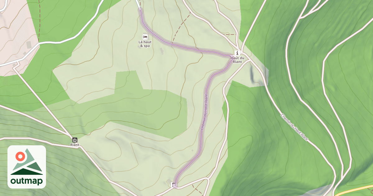 Map of Chemin du Haut Riant