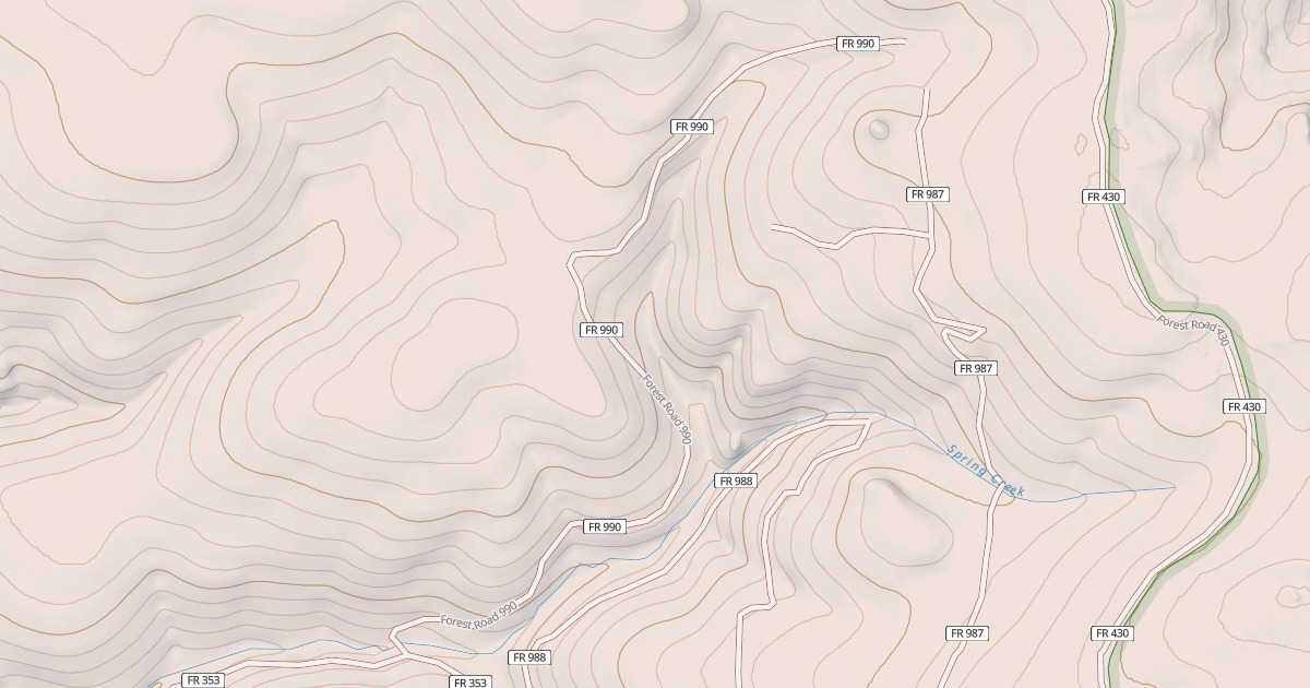 Map preview of USFS National Forest System Roads {77FCD47F-5F55-473A-9391-6009895938EF}