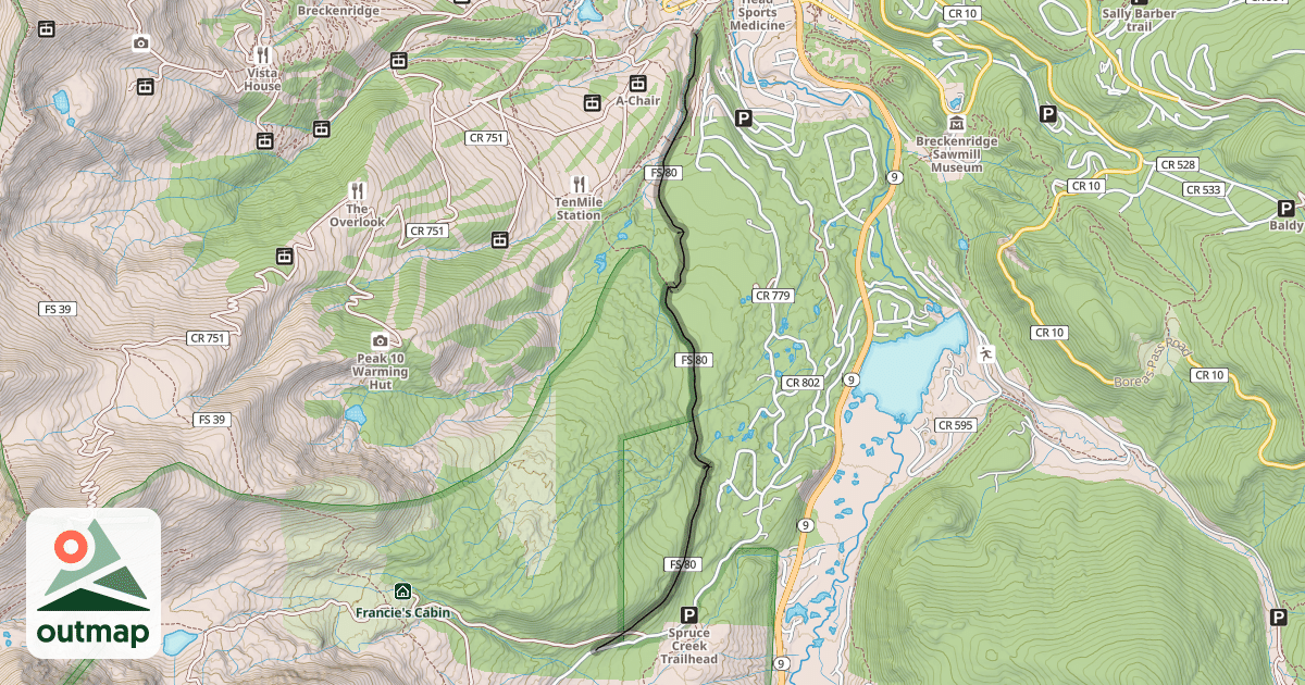 Map of Burro Trail