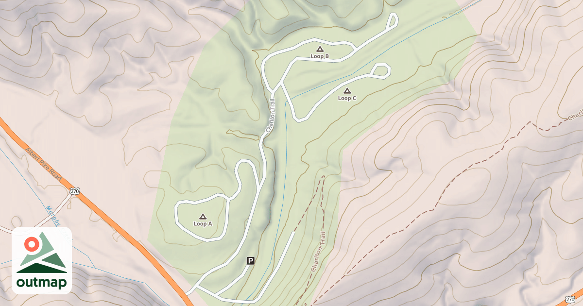 Map of CHARLTON RECREATION AREA