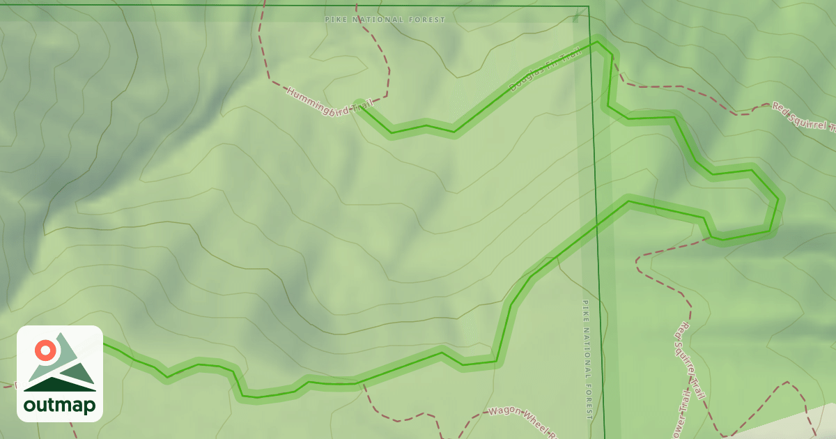 Map of Douglas Fir Trail