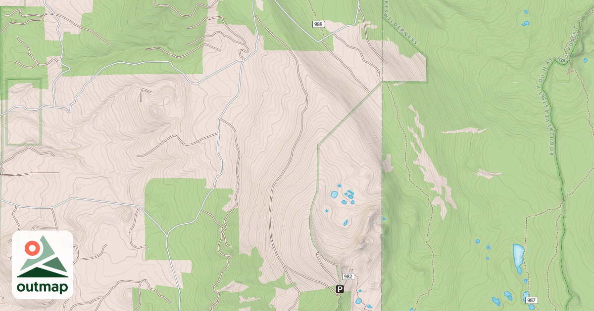 Map of BLUE ROCK