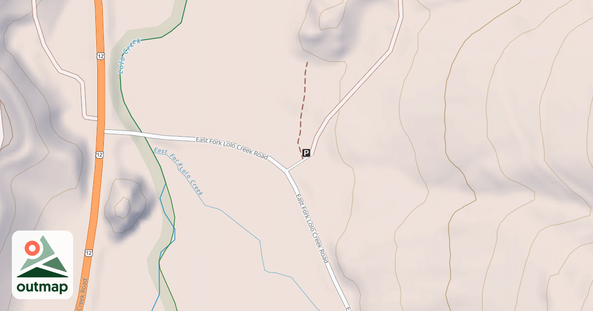 Map of LOLO CREEK - MARTIN CREEK