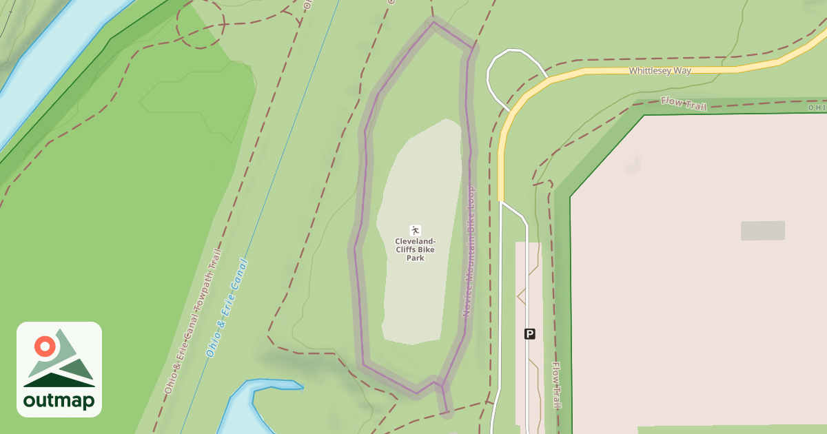 Map of Novice Mountain Bike Loop