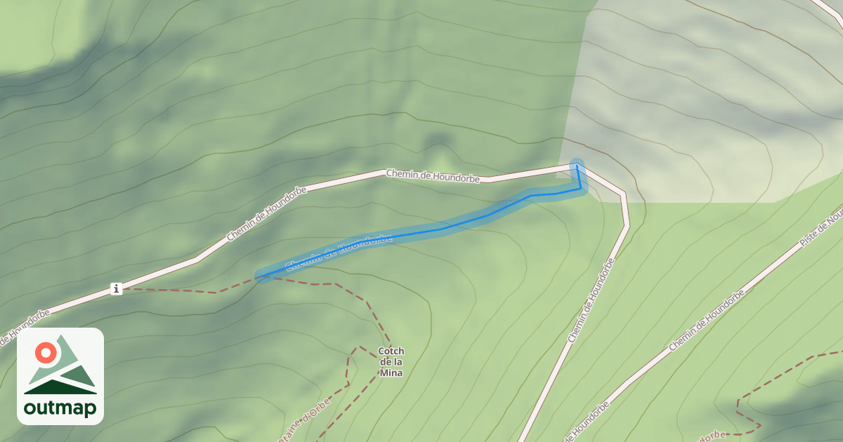 Map of Chemin de Houndorbe