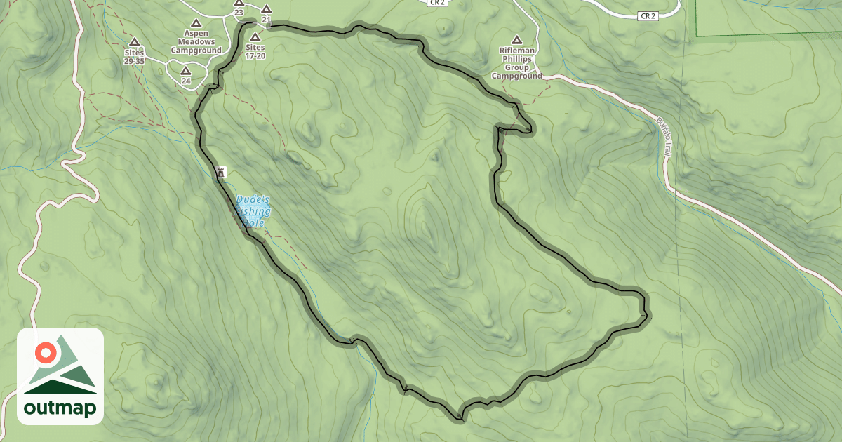 Map of Snowshoe Hare Trail