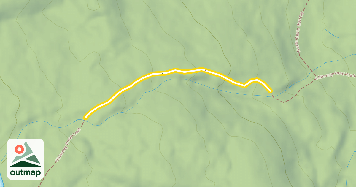 Map of Chimney Pond Trail
