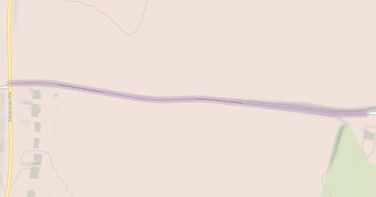 Map preview of Vieux Chemin de Cambrai