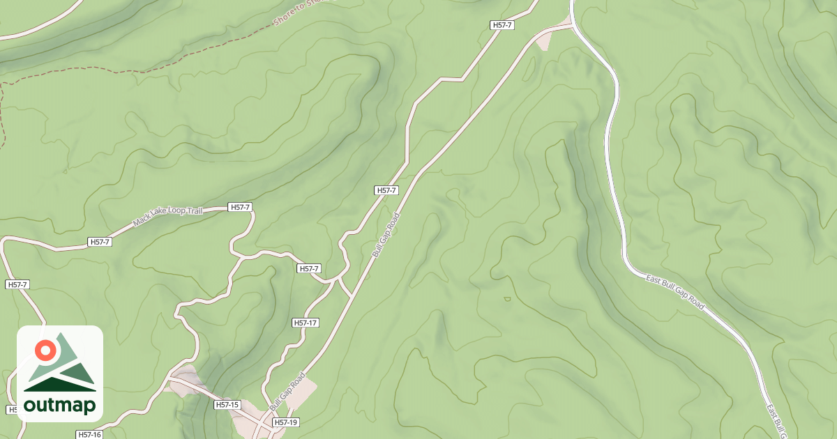 Map of BULL GAP HILL CLIMB