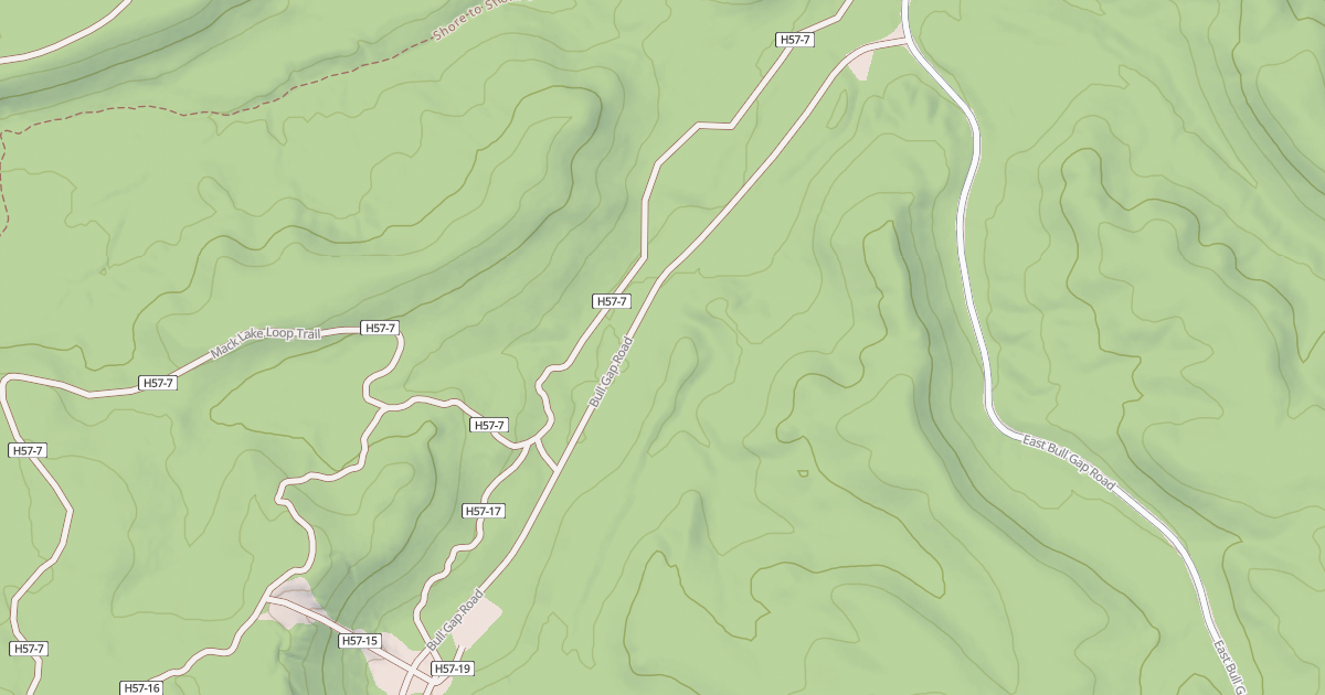 Map preview of BULL GAP HILL CLIMB