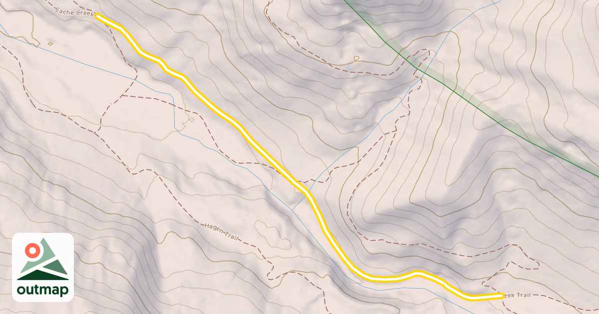 Map of Cache Creek Trail