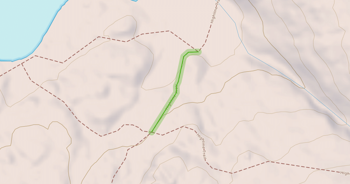 Map preview of Highline Trail