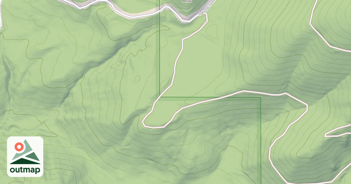Map of MERIKAY SPUR