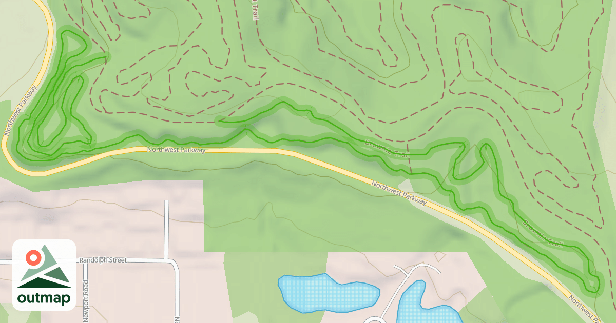 Map of Brownie Trail