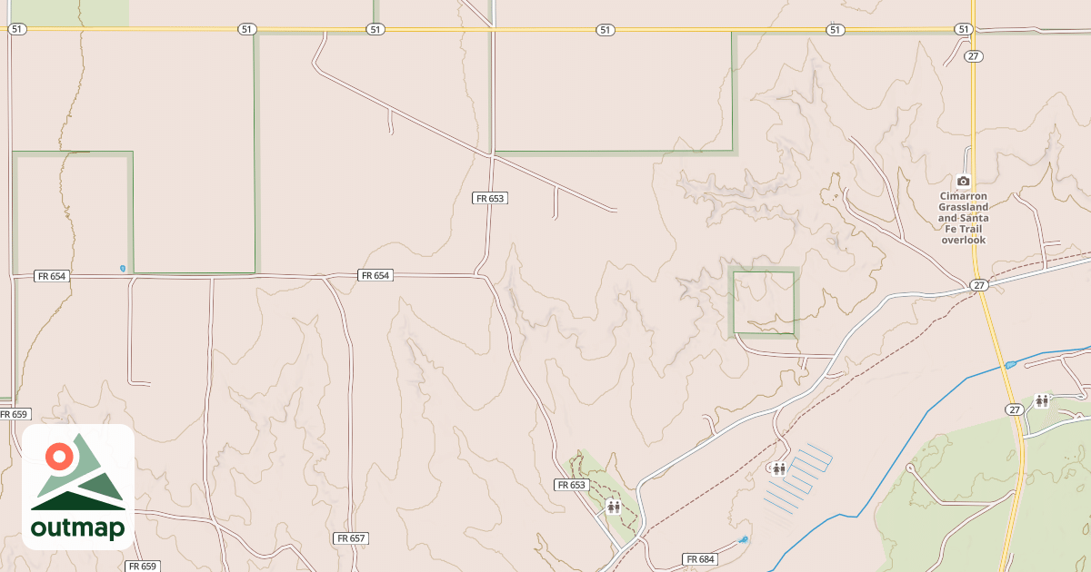 Map of MIDDLE SPRING