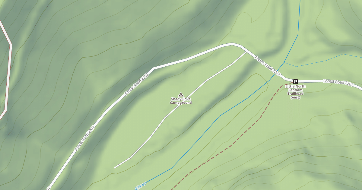 Map preview of SHADY COVE CAMPGROUND