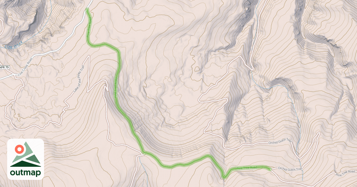 Map of Pine Tree Road