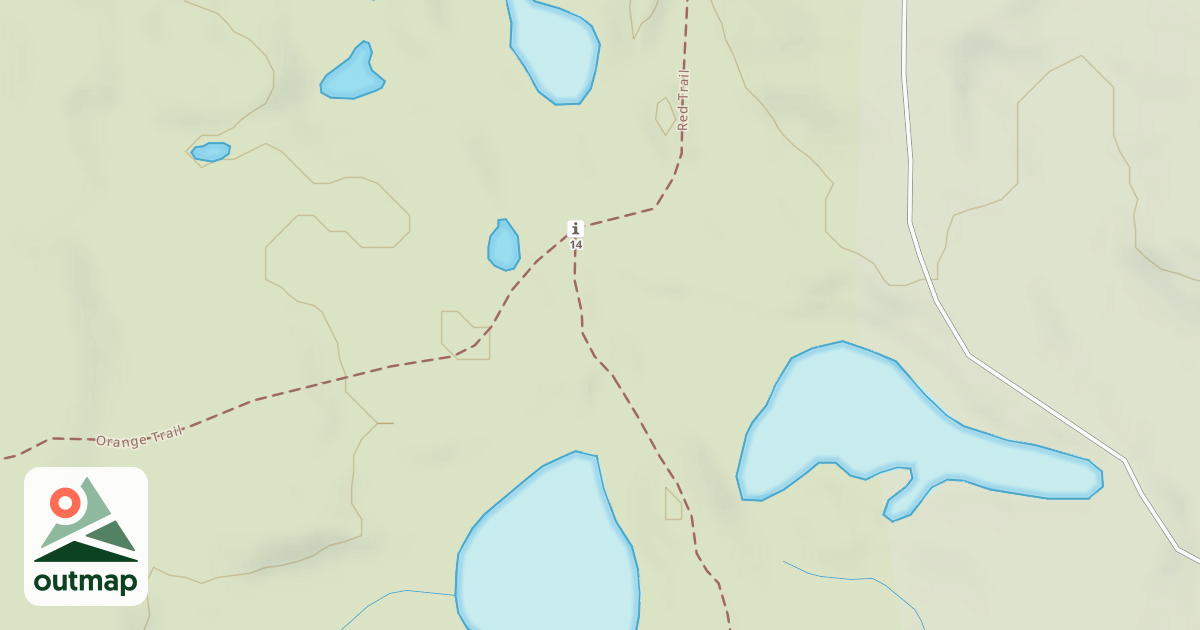 Map of Bald Mountain Rec. Area - Red Trail