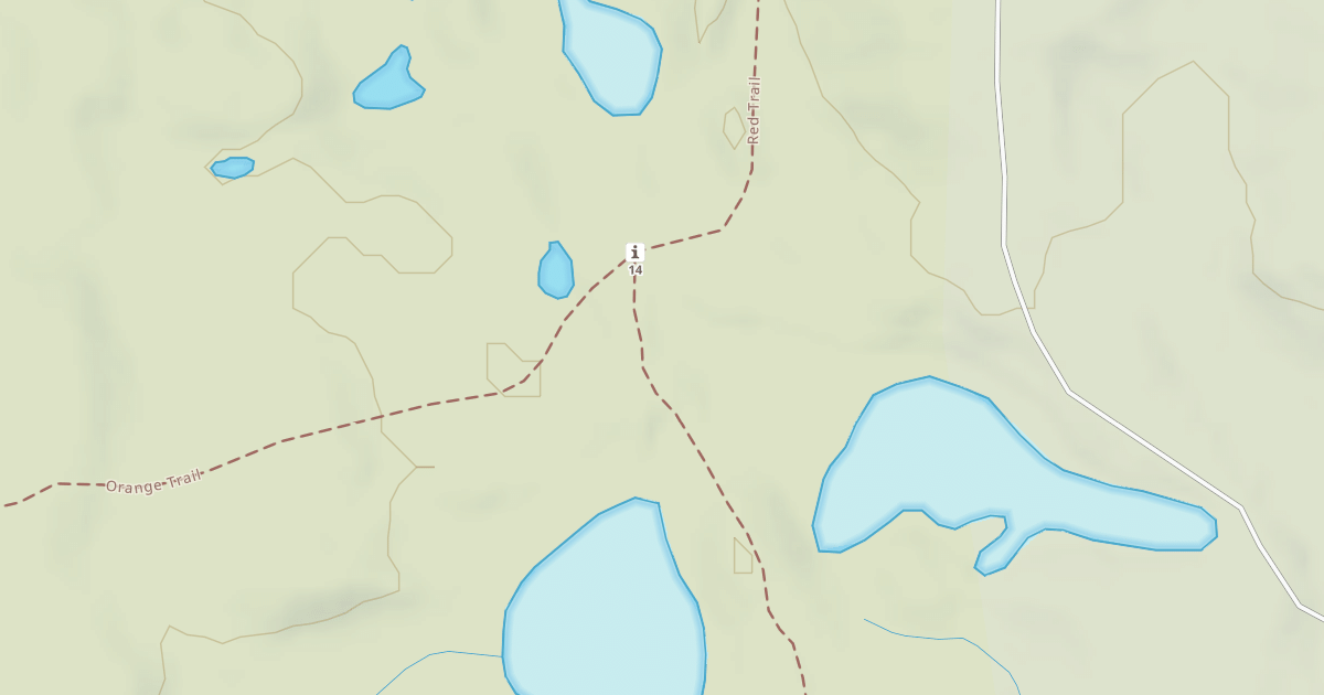 Map preview of Bald Mountain Rec. Area - Red Trail