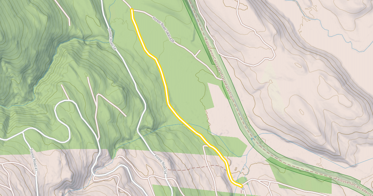 Map preview of Forest Road 5400-420