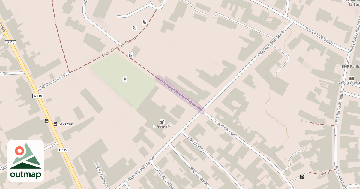 Map of Passage Jaurès-Chateau