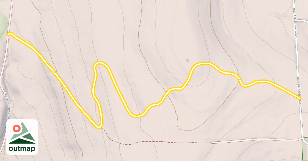 Map of Bald Hill Winter Trail