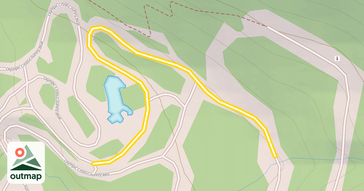 Map of Olympic Cross-Country Red