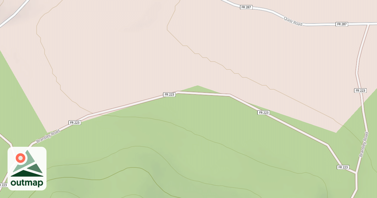 Map of BRANSLEY